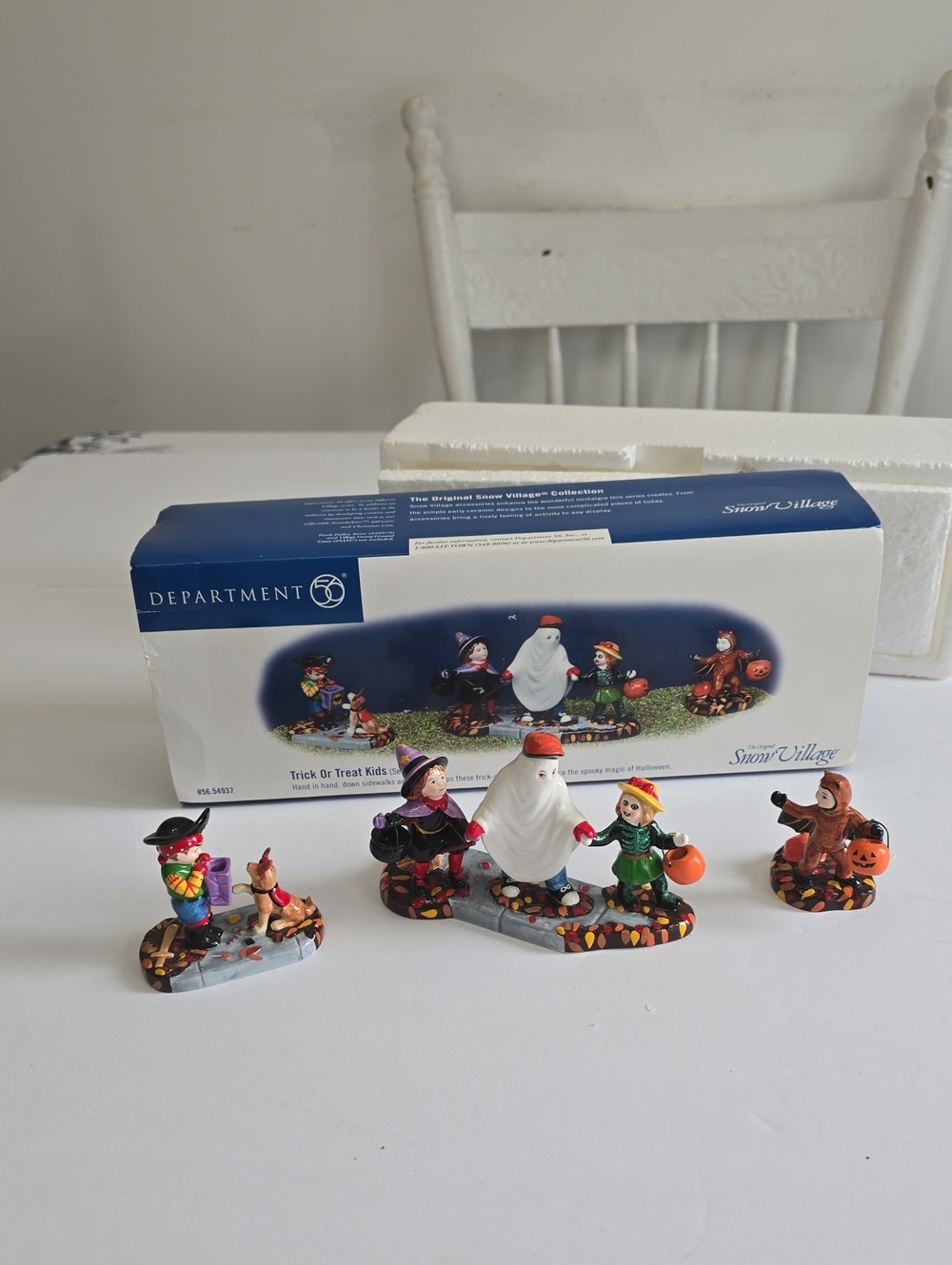 Department 56 Original Snow Village Trick Or Treat Kids Halloween 3 Pc Set